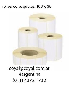 rollos de etiquetas 106 x 35