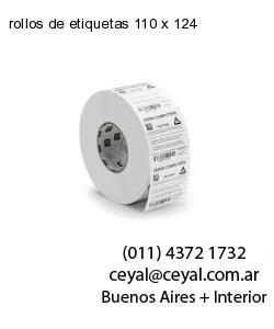 rollos de etiquetas 110 x 124