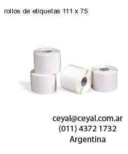 rollos de etiquetas 111 x 75