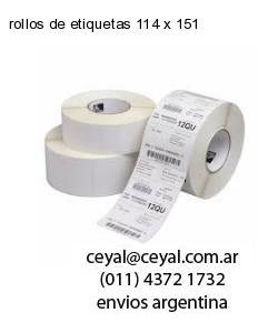 rollos de etiquetas 114 x 151
