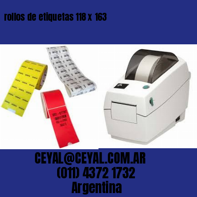 rollos de etiquetas 118 x 163