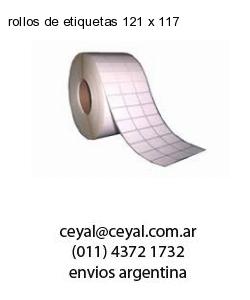 rollos de etiquetas 121 x 117