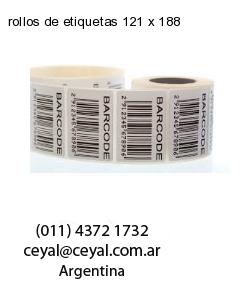 rollos de etiquetas 121 x 188