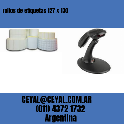 rollos de etiquetas 127 x 130