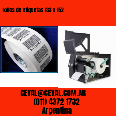 rollos de etiquetas 133 x 152