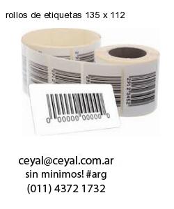 rollos de etiquetas 135 x 112
