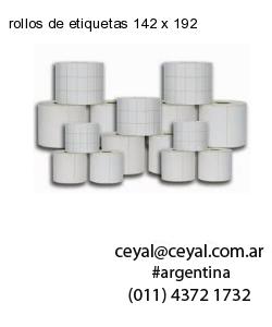 rollos de etiquetas 142 x 192