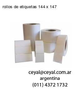 rollos de etiquetas 144 x 147
