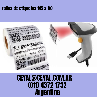 rollos de etiquetas 145 x 110