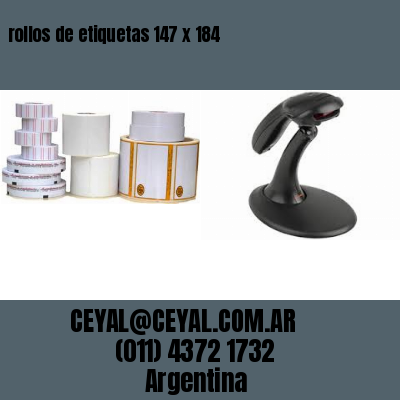 rollos de etiquetas 147 x 184