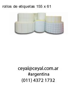 rollos de etiquetas 155 x 61