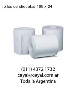 rollos de etiquetas 169 x 24