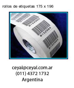 rollos de etiquetas 175 x 196
