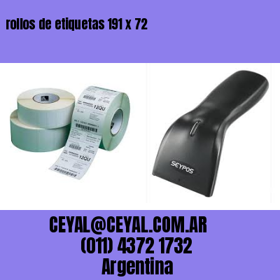rollos de etiquetas 191 x 72