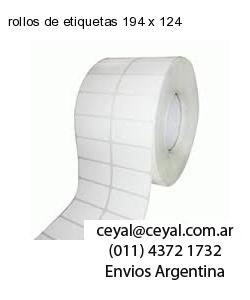 rollos de etiquetas 194 x 124