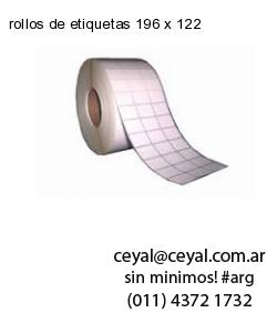 rollos de etiquetas 196 x 122