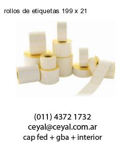 rollos de etiquetas 199 x 21