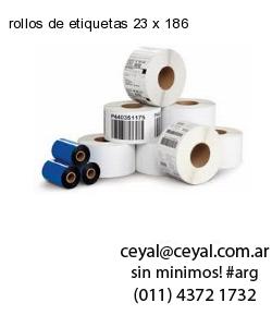 rollos de etiquetas 23 x 186