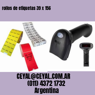 rollos de etiquetas 39 x 156