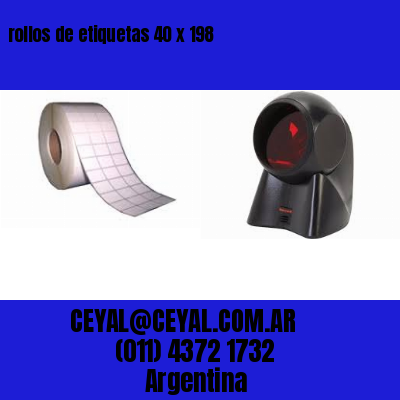 rollos de etiquetas 40 x 198