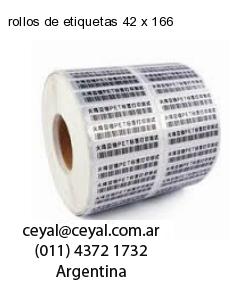rollos de etiquetas 42 x 166