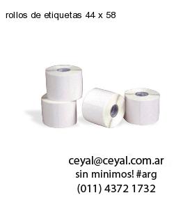 rollos de etiquetas 44 x 58