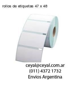 rollos de etiquetas 47 x 48