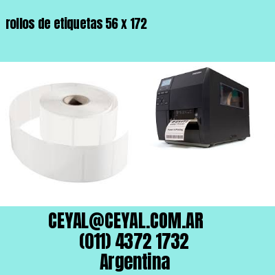 rollos de etiquetas 56 x 172