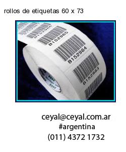 rollos de etiquetas 60 x 73