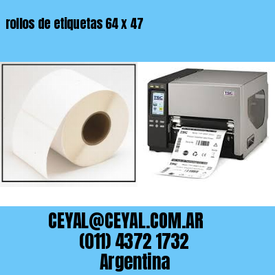 rollos de etiquetas 64 x 47
