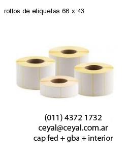 rollos de etiquetas 66 x 43