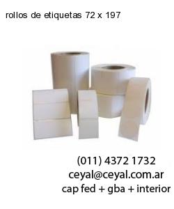 rollos de etiquetas 72 x 197
