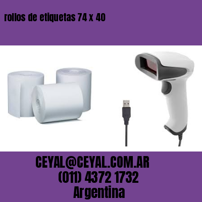 rollos de etiquetas 74 x 40