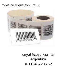 rollos de etiquetas 76 x 69