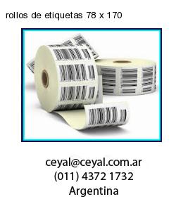 rollos de etiquetas 78 x 170