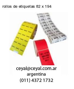 rollos de etiquetas 82 x 194