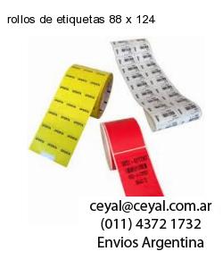 rollos de etiquetas 88 x 124
