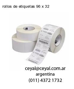 rollos de etiquetas 96 x 32