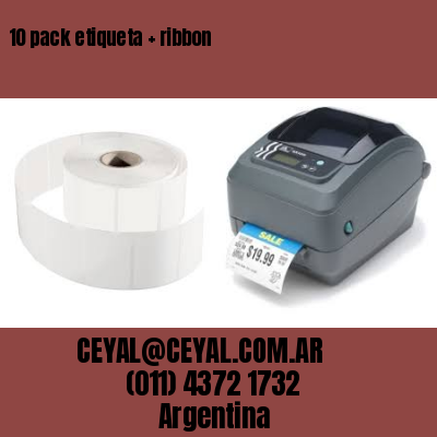 10 pack etiqueta   ribbon