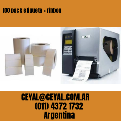 100 pack etiqueta   ribbon