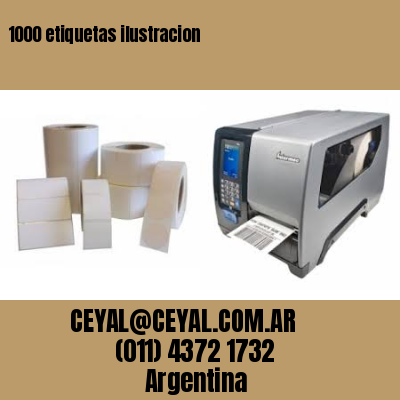 1000 etiquetas ilustracion