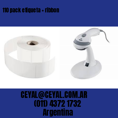 110 pack etiqueta   ribbon