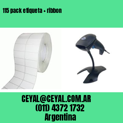 115 pack etiqueta   ribbon