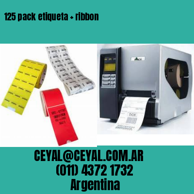 125 pack etiqueta   ribbon