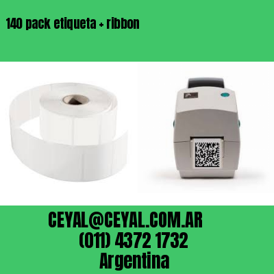 140 pack etiqueta   ribbon