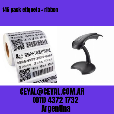 145 pack etiqueta   ribbon