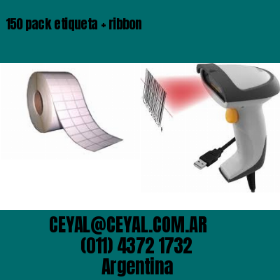 150 pack etiqueta   ribbon