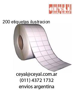 200 etiquetas ilustracion