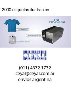 2000 etiquetas ilustracion