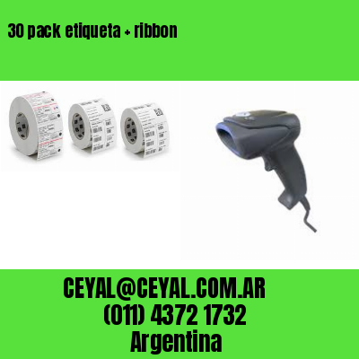 30 pack etiqueta   ribbon